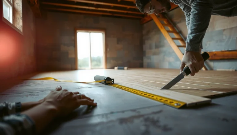 Step-by-step guide on how to install flooring over plywood in a basement.