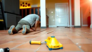 Step-by-step guide on installing flooring over existing terracotta floors.