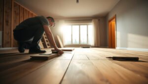 Step-by-step guide on how to install parquet floors over existing flooring.