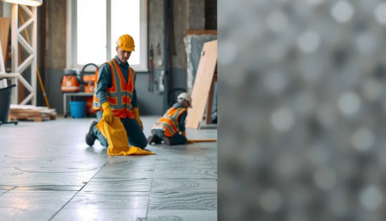 Step-by-step guide to installing polished concrete floors on uneven surfaces.
