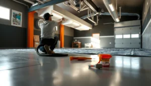 Step-by-step guide on installing polyaspartic floors over existing flooring for a durable finish