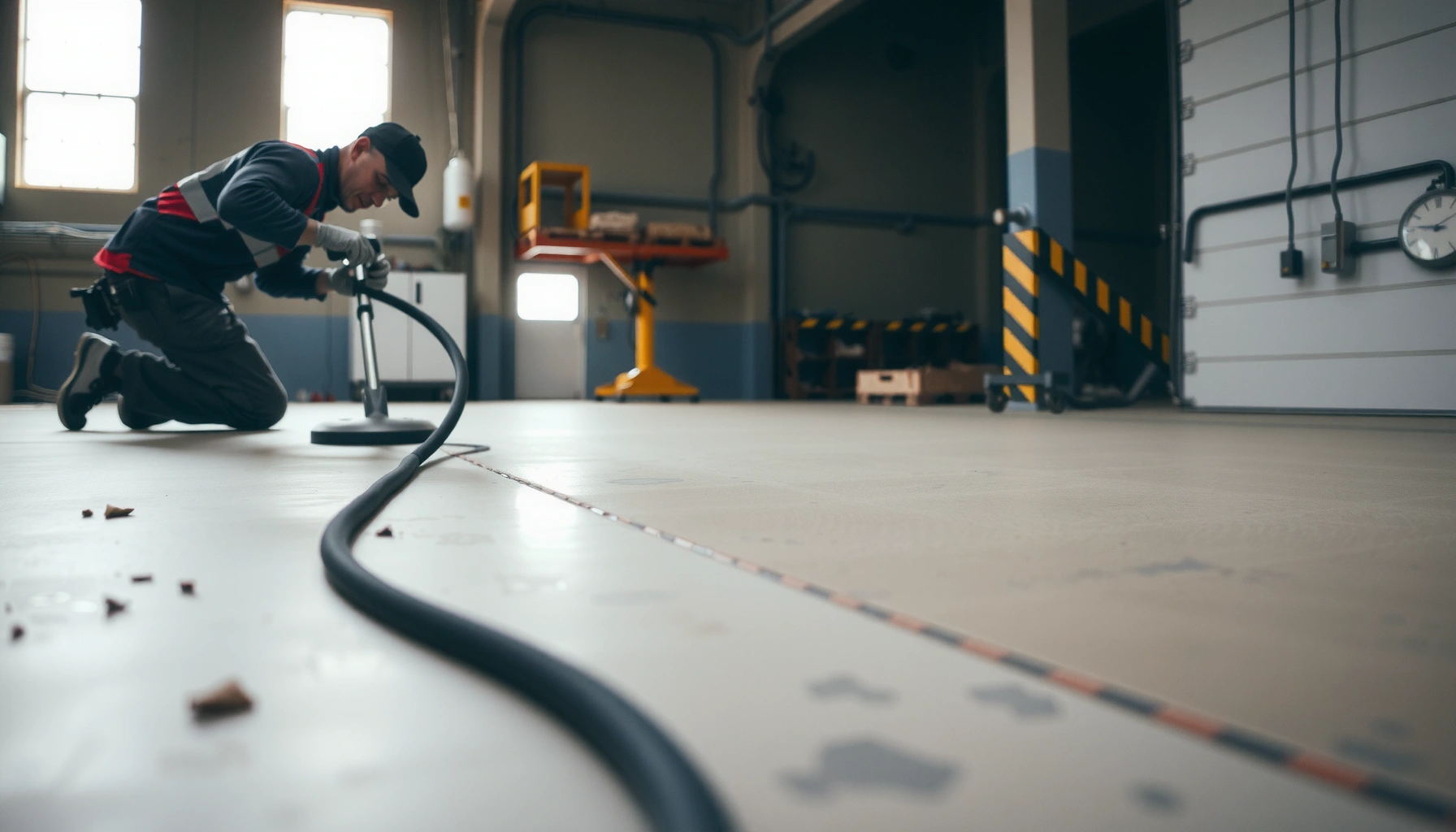 Step-by-step guide on installing polyaspartic floors on uneven surfaces for optimal results.