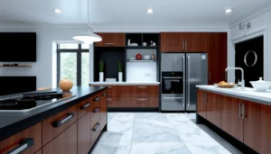Step-by-step guide to installing polyaspartic floors in a kitchen.