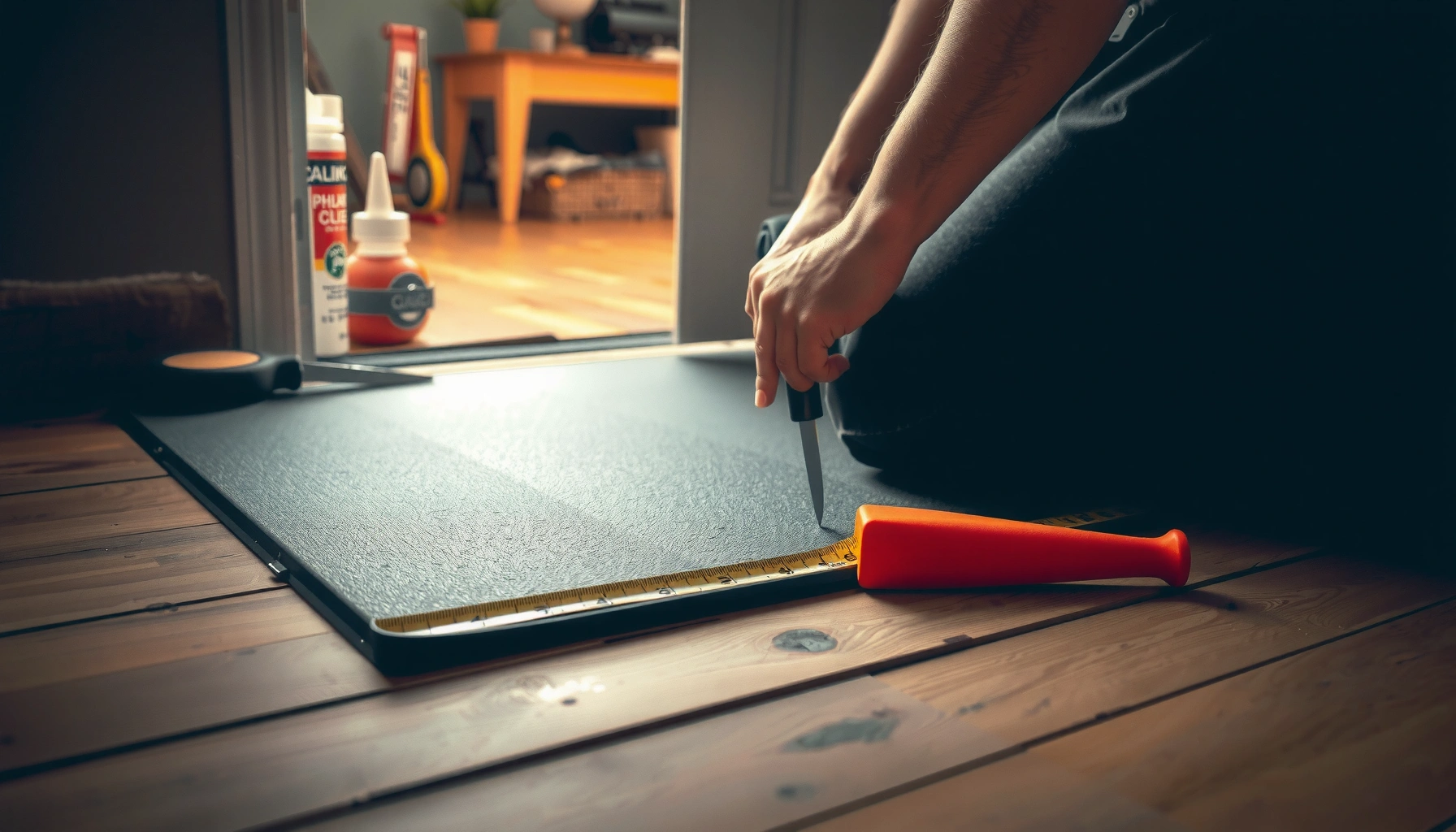 Step-by-step guide on how to install thresholds for rubber floors