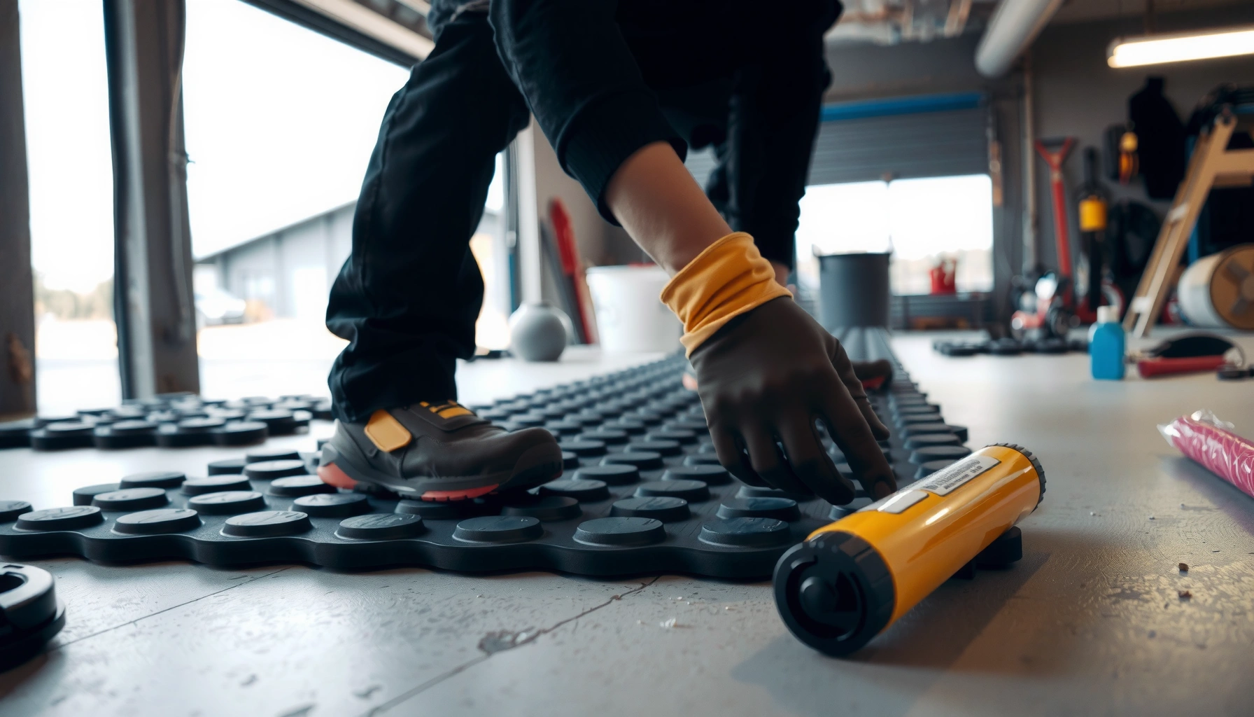 Step-by-step guide to installing rubber floors without professional help.