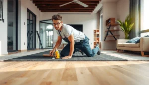 Step-by-step guide on how to install rubber floors in a living room for a stylish and durable finish.