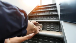 Step-by-step guide to installing rubber floors on stairs for safety and style.