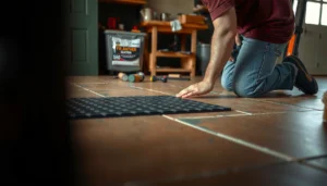 Step-by-step guide to installing rubber floors over tile for a durable finish.