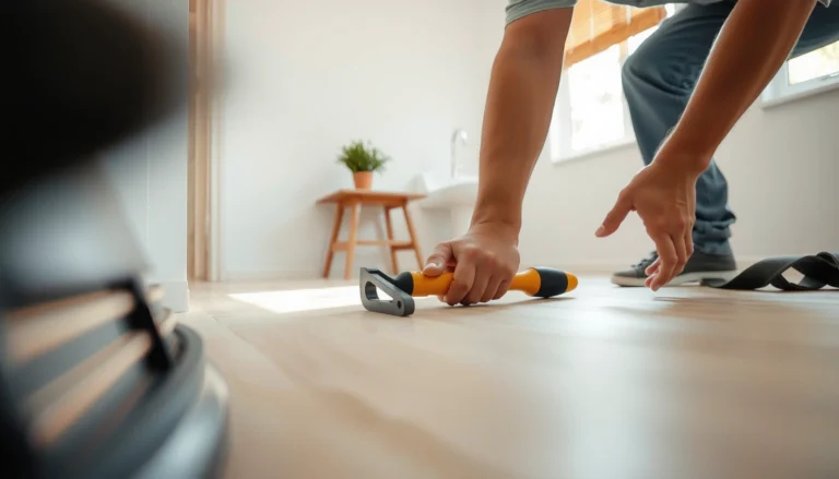Step-by-step guide on how to install sheet vinyl floors over existing flooring.