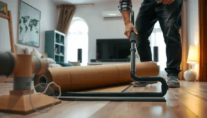 Step-by-step guide to installing sheet vinyl floors without professional help.