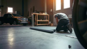 Step-by-step guide on installing thresholds for polyaspartic floors.