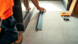 Step-by-step guide on installing thresholds for ceramic tile floors.
