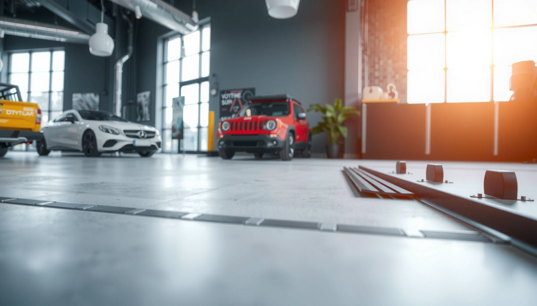 Step-by-step guide on how to install transitions for polished concrete floors.