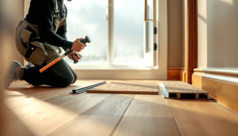 Step-by-step guide on how to install transitions for cork floors.