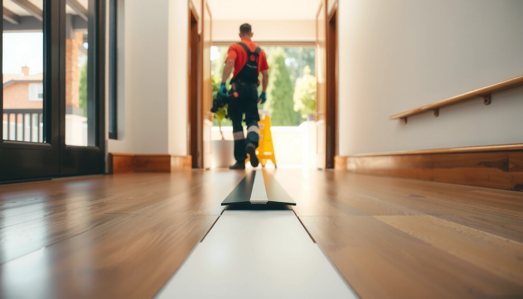 Step-by-step guide on how to install transitions for polyurethane floors.