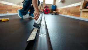 Step-by-step guide on how to install transitions for rubber floors.