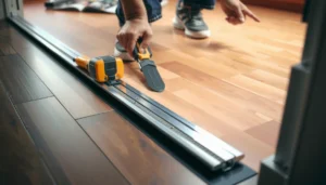 Step-by-step guide on installing transitions for terracotta floors with tools and materials.