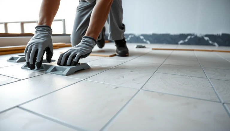 Step-by-step guide on how to install travertine floors over concrete surfaces.