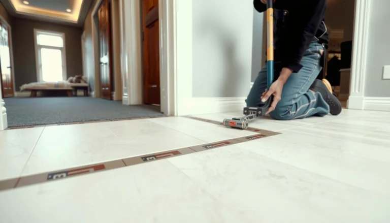 Step-by-step guide on installing travertine floors over existing flooring.