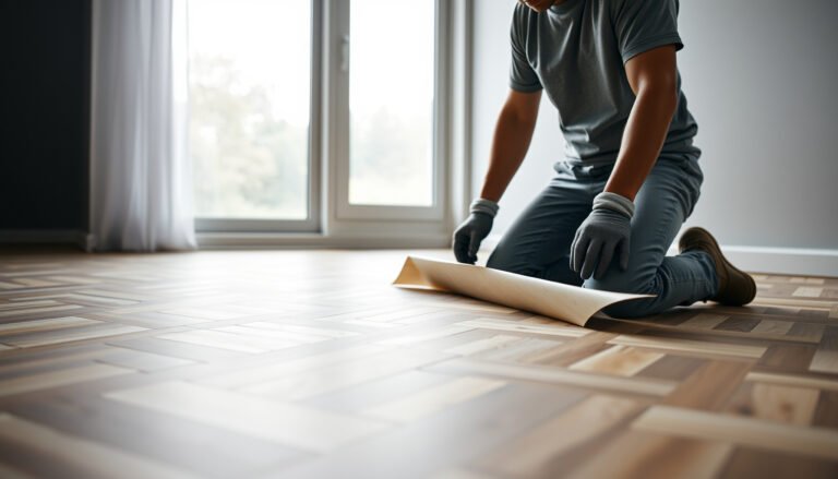 Step-by-step guide on installing underlayment under chevron floors for optimal results.