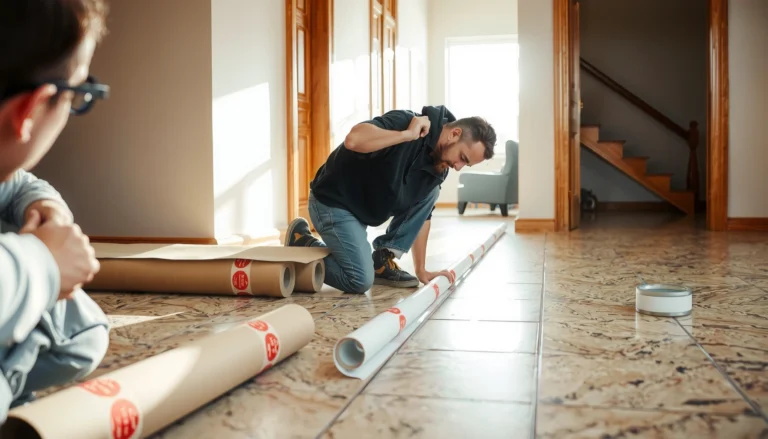 Step-by-step guide on installing underlayment under granite floors for optimal support and insulation.