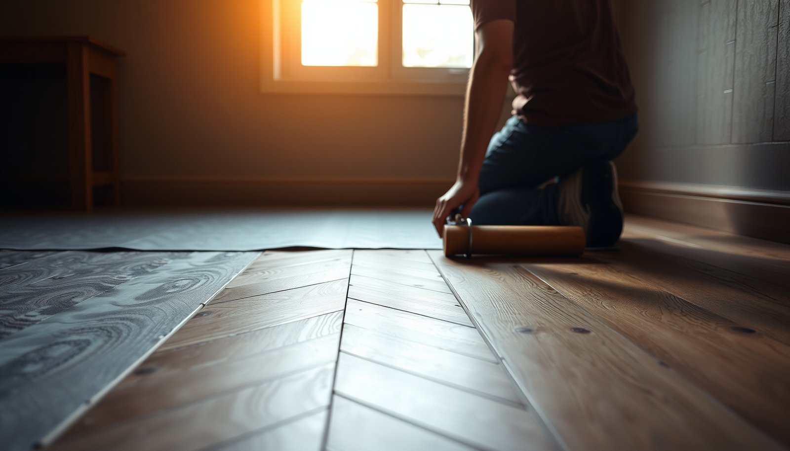 Step-by-step guide on installing underlayment under herringbone floors for optimal results.