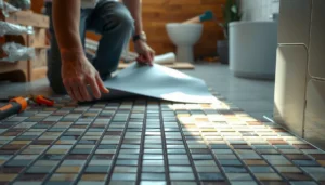 Step-by-step guide on installing underlayment under mosaic tile floors for optimal results.