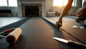 Step-by-step guide to installing underlayment under rubber floors for optimal performance.