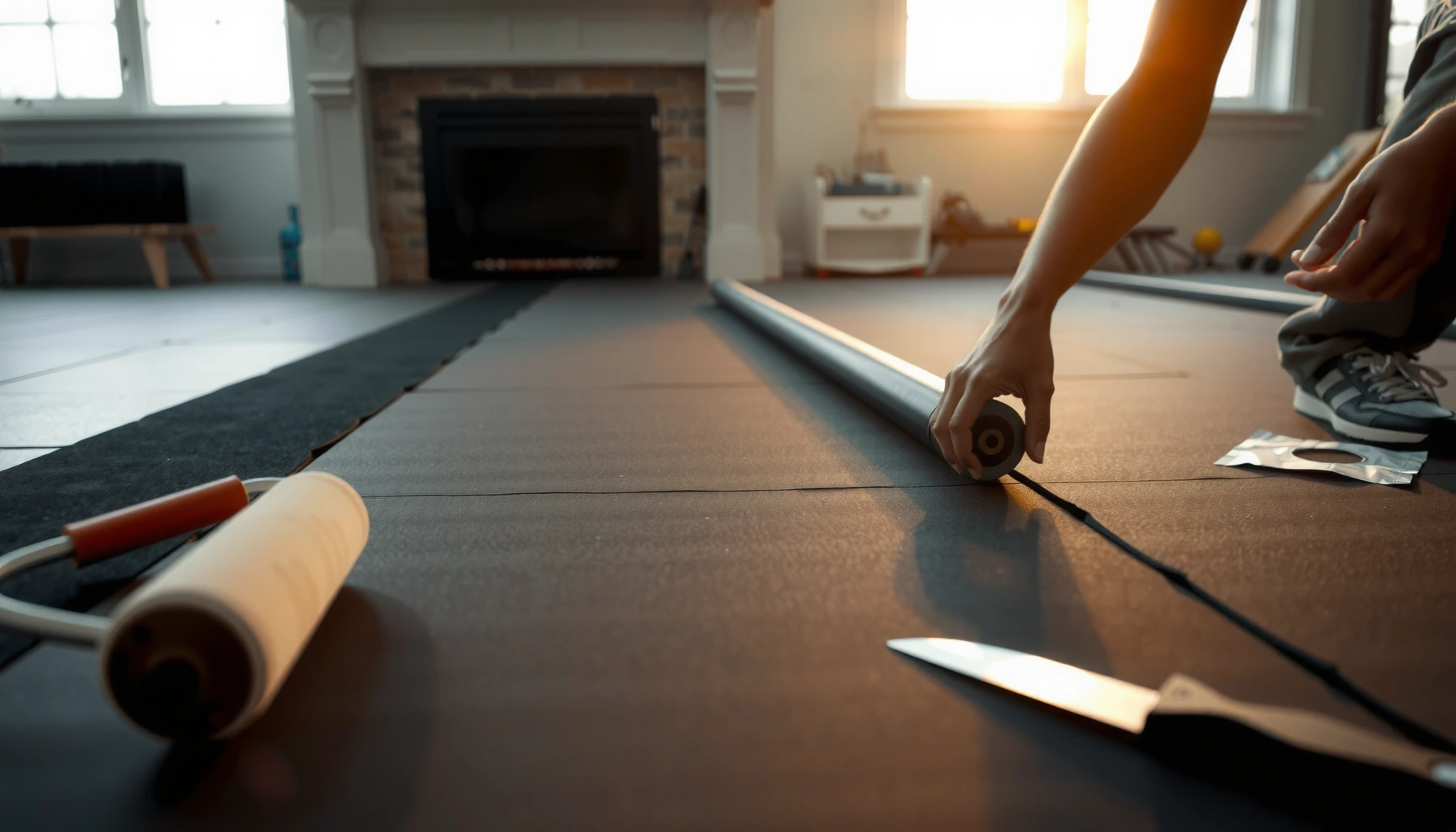 Step-by-step guide to installing underlayment under rubber floors for optimal performance.