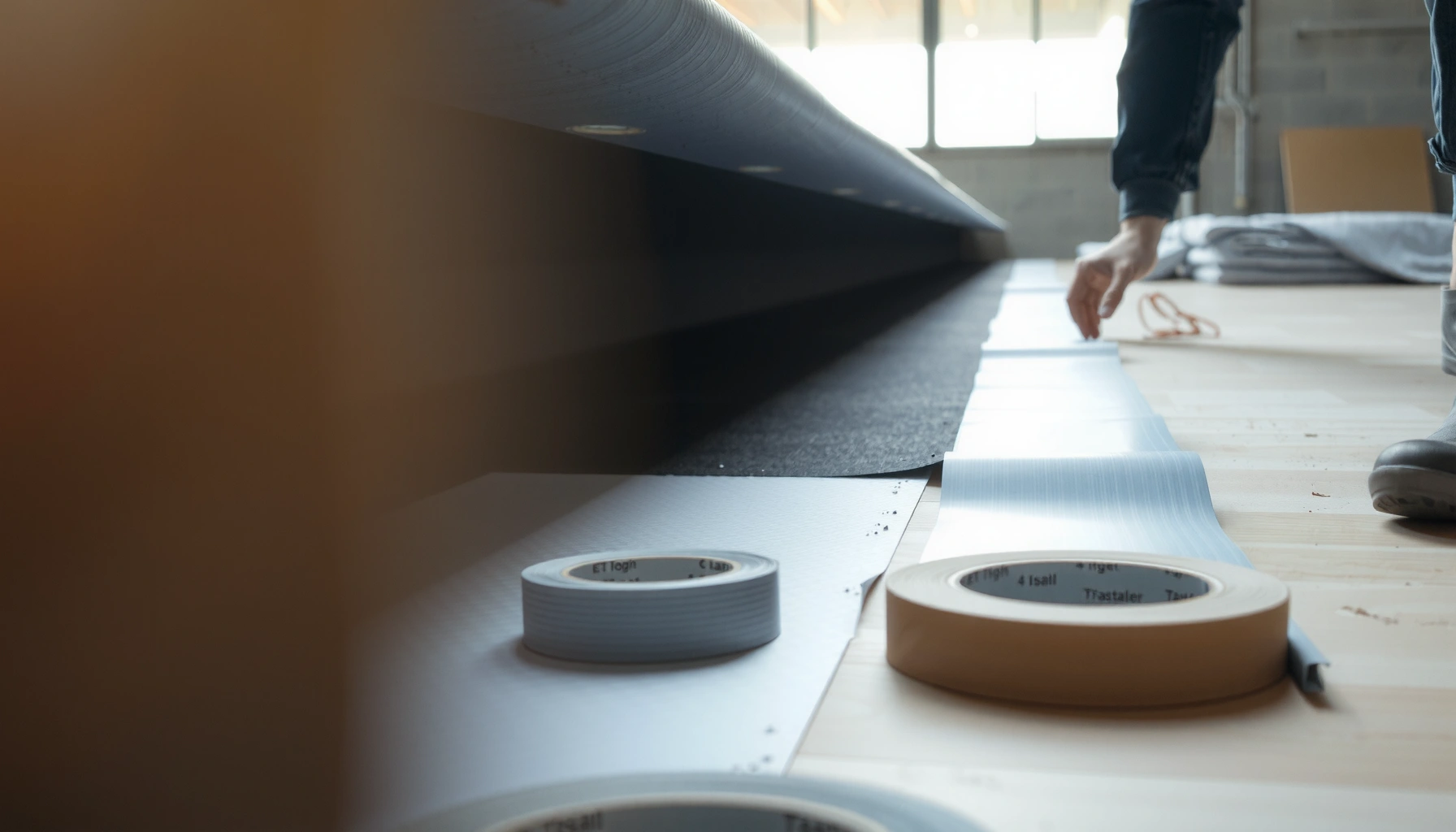 Step-by-step guide on how to install underlayment under basement floors for improved insulation and moisture control.