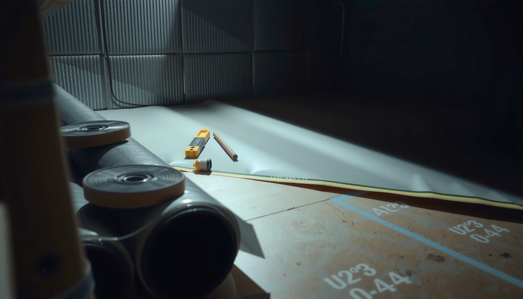Step-by-step guide for installing a vapor barrier under concrete floors to prevent moisture issues.