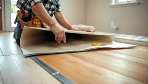 Step-by-step guide on installing a vapor barrier under laminate flooring.