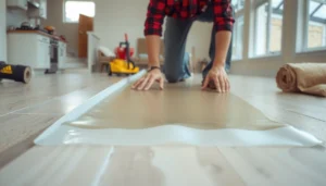 Step-by-step guide on installing a vapor barrier under polyurethane floors for moisture protection