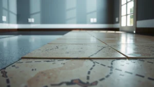 Step-by-step guide on how to install a vapor barrier under travertine floors.