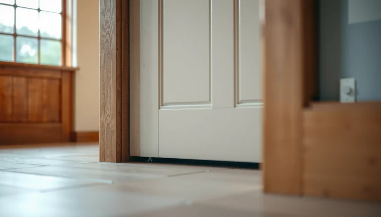 Step-by-step guide on how to install vinyl floors around doors for a seamless finish.