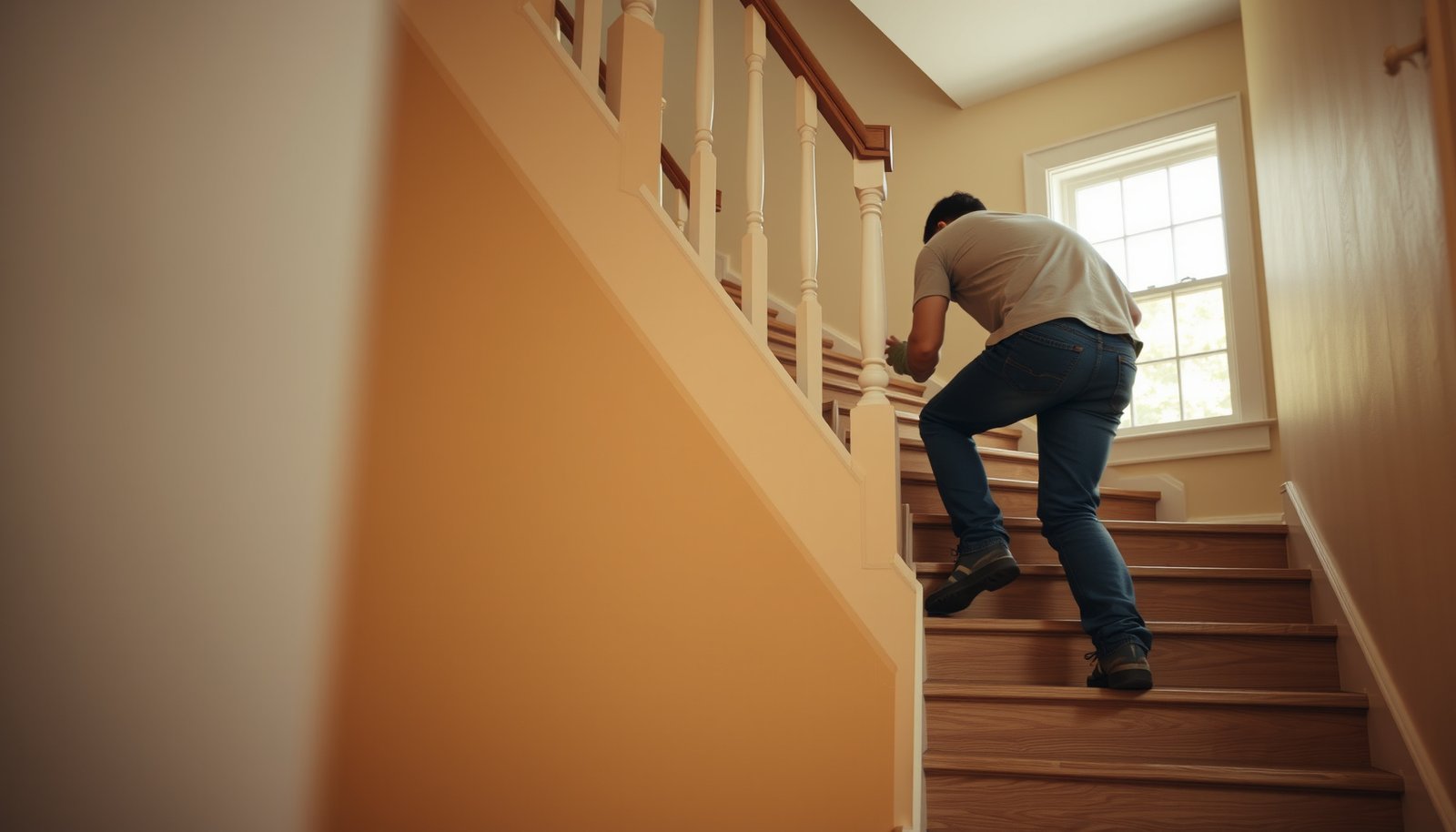 Step-by-step guide for installing vinyl flooring on a staircase