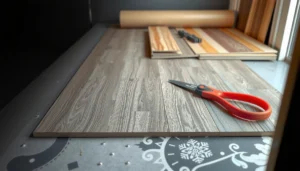 Step-by-step guide to installing vinyl floors over concrete for a durable finish.