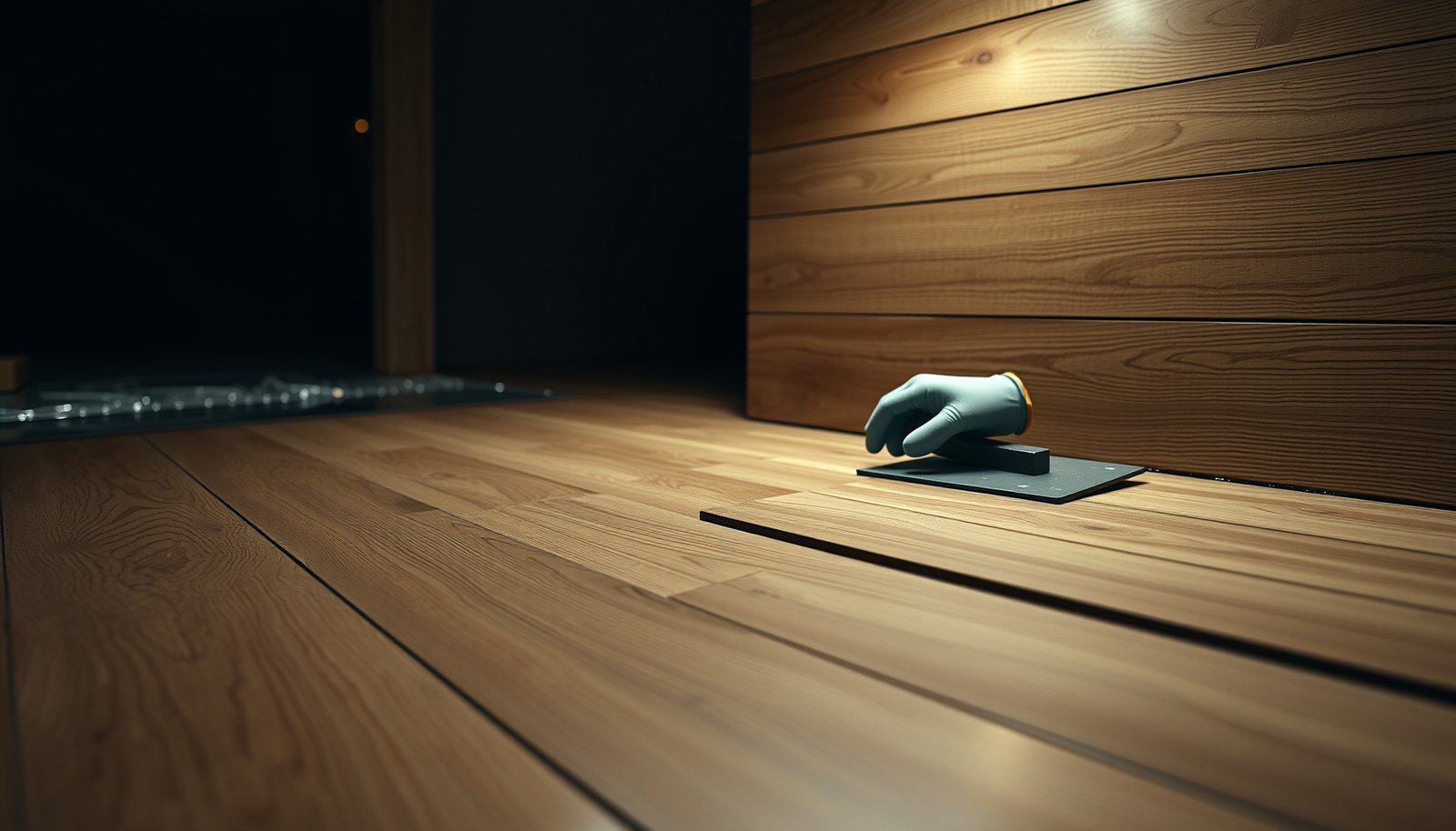 Step-by-step guide to installing wood-look tile floors in a basement setting.