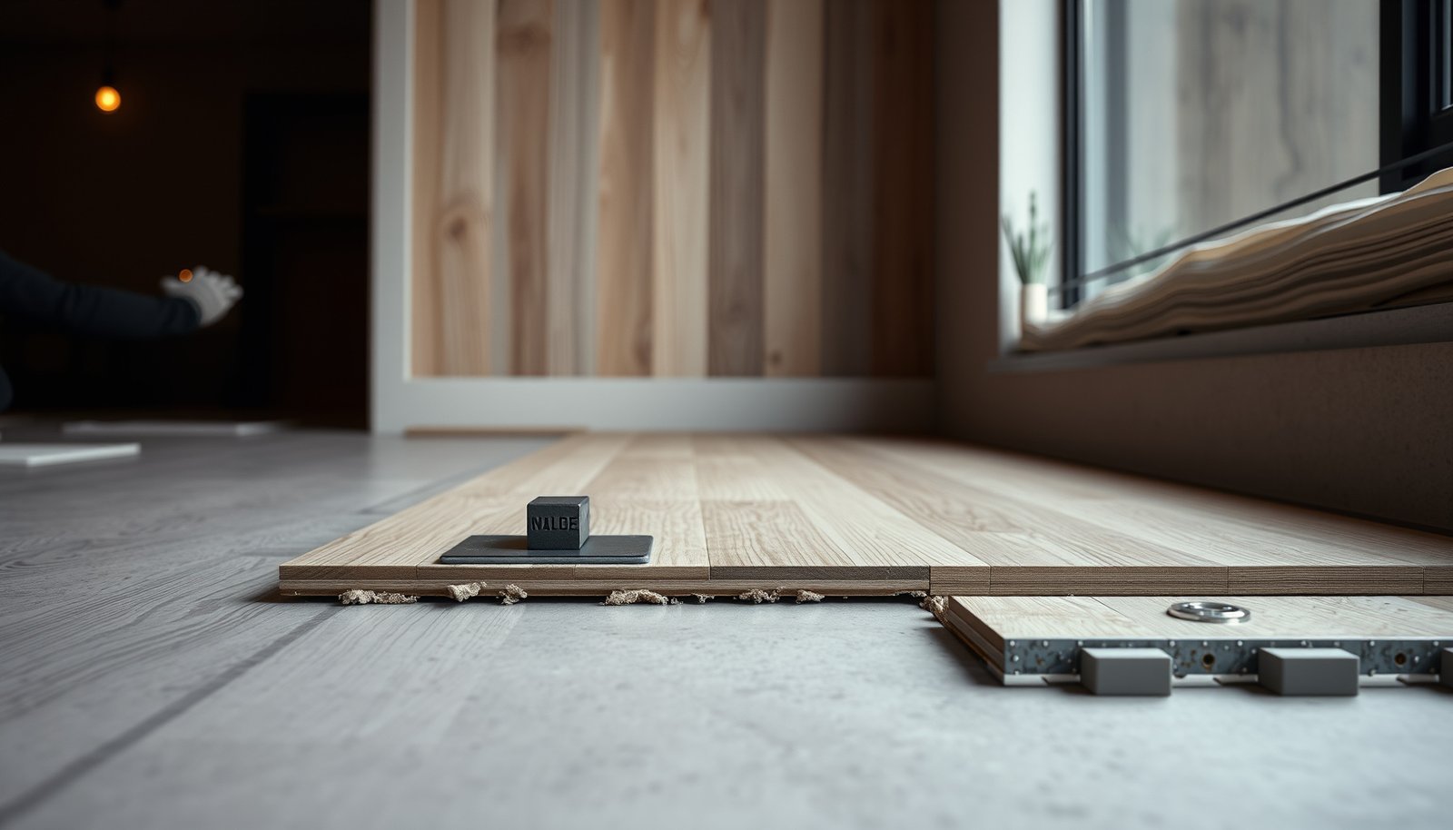Step-by-step guide on how to install wood-look tile floors over concrete surfaces.