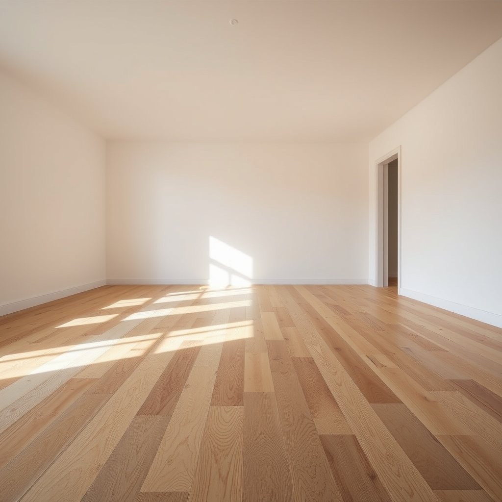 Installing a leak-proof base for engineered wood floors in a bathroom to prevent water damage.
