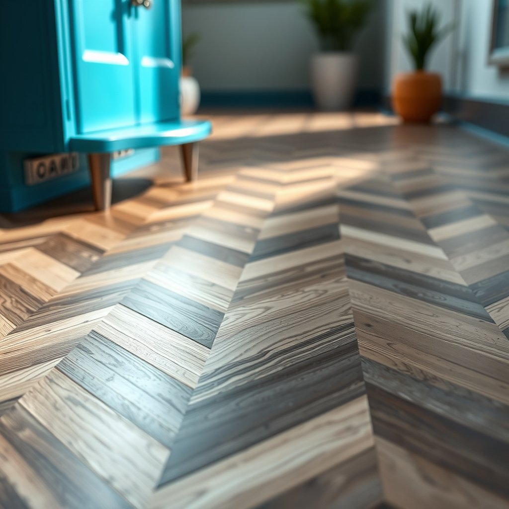 Tips for cleaning and maintaining the finish of chevron floors without causing scratches