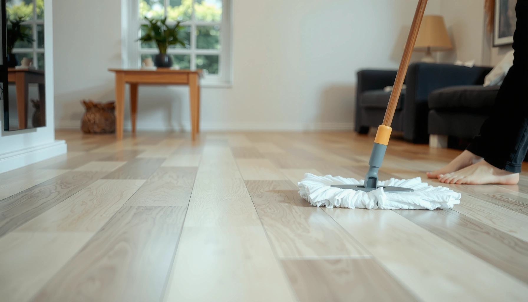 A clean laminate floor showcasing effective maintenance tips and care techniques for longevity.