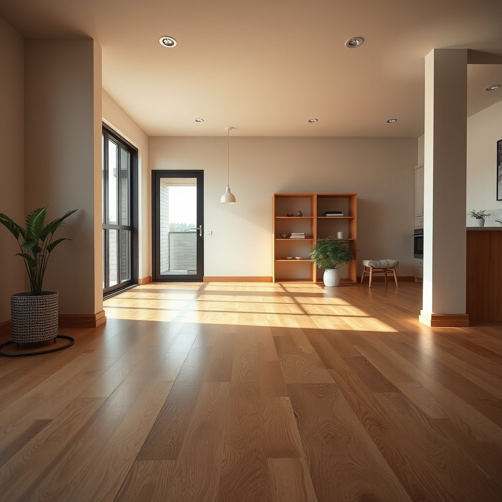 A visual representation of water risk zones in a restaurant for preventing laminate floor damage.