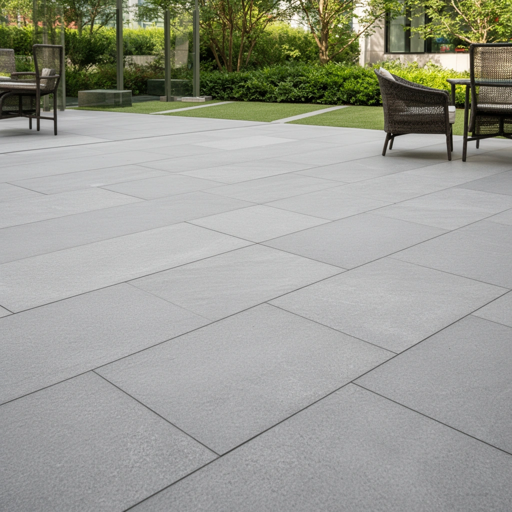 Measuring the area for outdoor flooring with waste considerations for accurate cost estimation