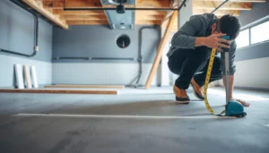 Step-by-step guide on how to measure for basement floors accurately.