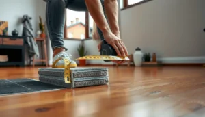 Step-by-step guide on how to measure for carpet tiles accurately.