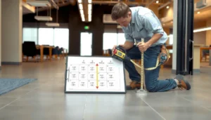Step-by-step guide on how to measure for commercial floors accurately.