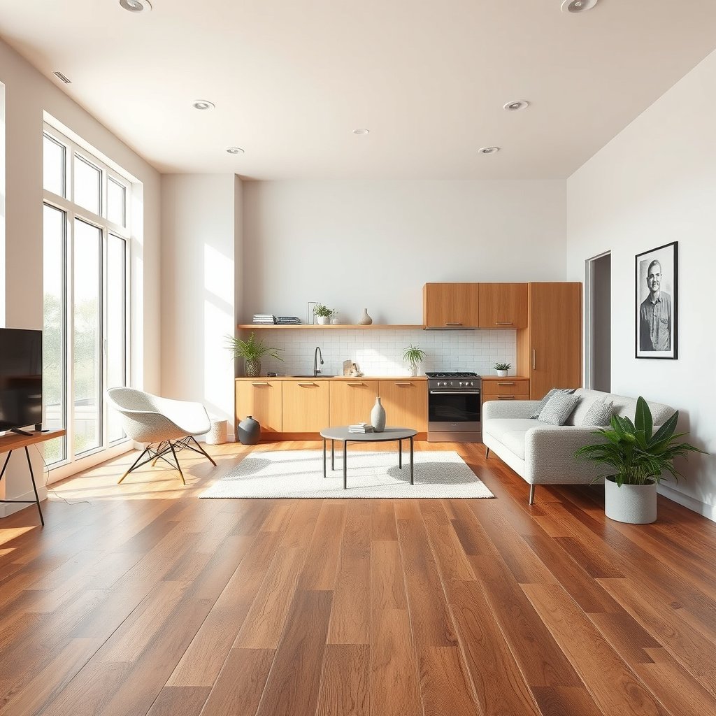 Person measuring dining room dimensions to calculate square footage for laminate flooring installation