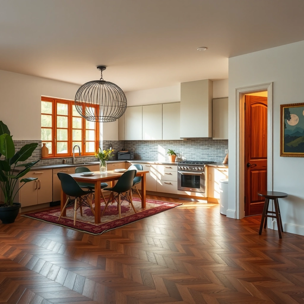 A person measuring space for terracotta flooring installation, focusing on size and layout.