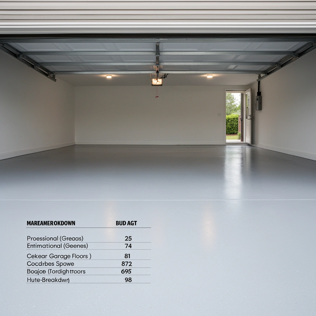 Measuring square footage for garage flooring project, confirming thickness and material requirements.